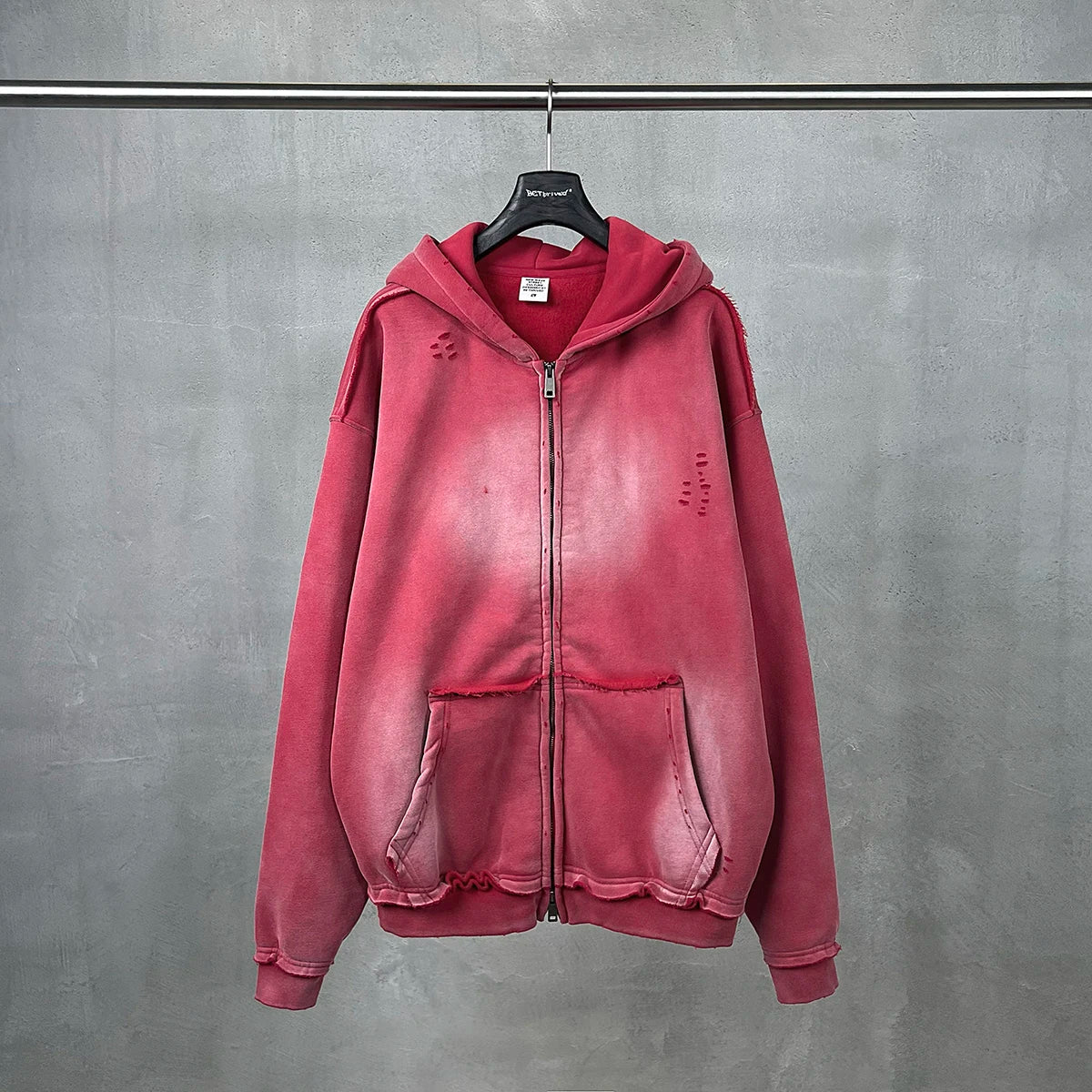Washed Zipup Hoodie