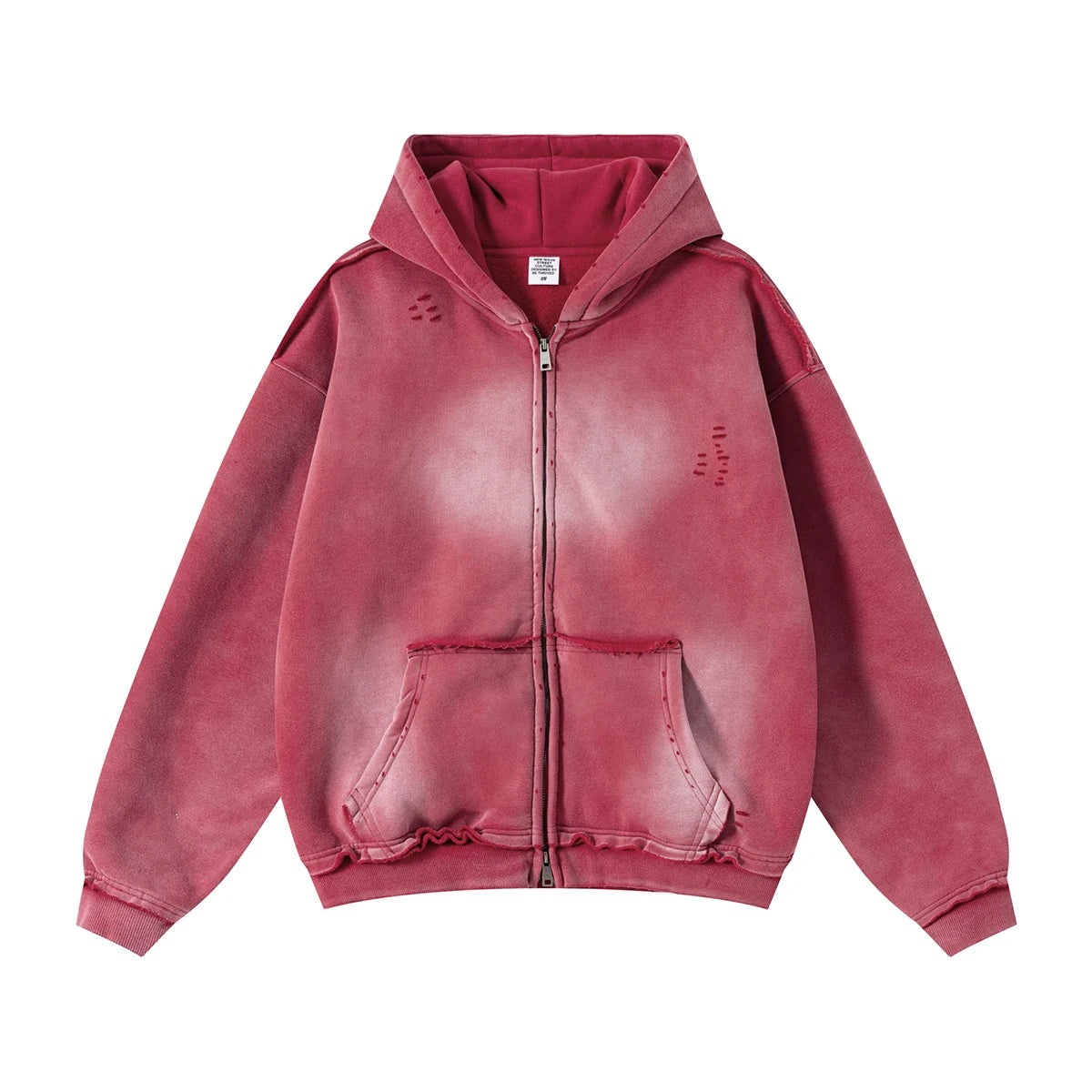 Washed Zipup Hoodie